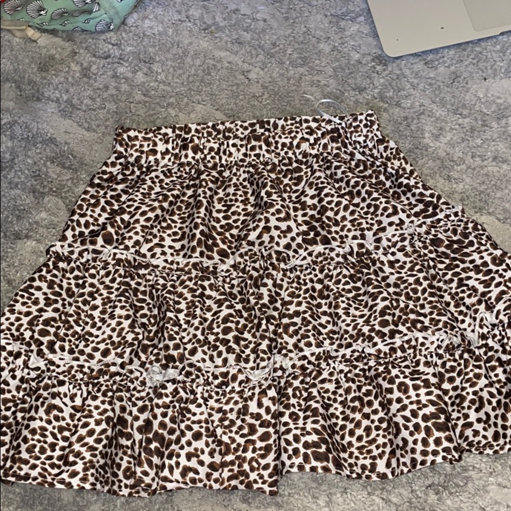 Cheetah print skirt